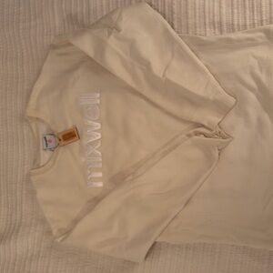 Cream Crewneck Sweater for Men
